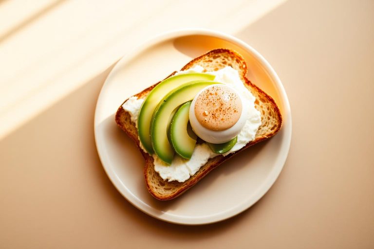 Illustration of Soft Scrambled Egg Toast